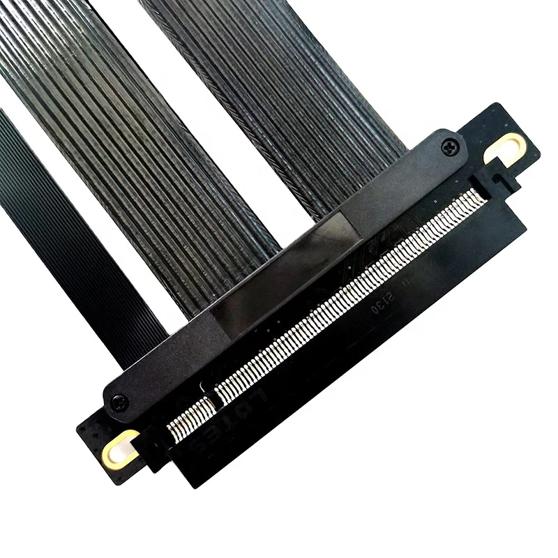 Imagem -04 - Duplo Adaptador Reverso Riser para Servidor Pcie 4.0 Gen 1u 2u Chassis Cabo de 180 Graus X16 a X16 40cm