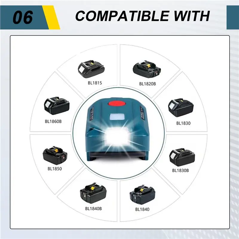 A93E-Power Supply Inverter 150W Portable For 18V Lithium- Battery EU Plug