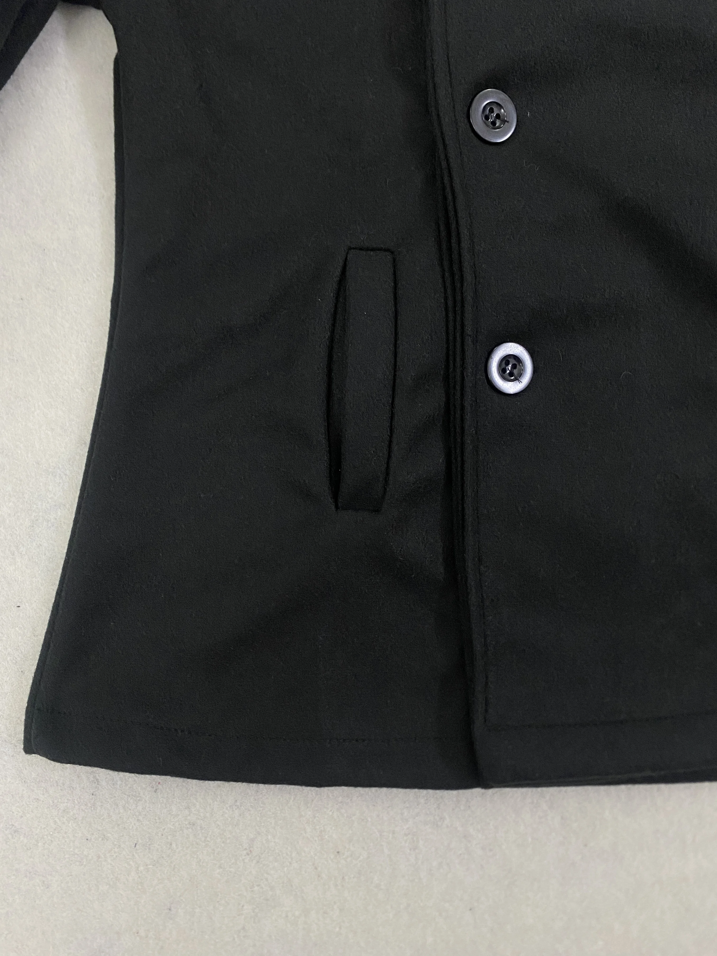 2026 neue Damen-Wolljacke mit Stehkragen, Knopfdesign, lockere kurze Jacke, elegant für Herbst und Winter, Outdoor- und Streetwear. – Detail 7