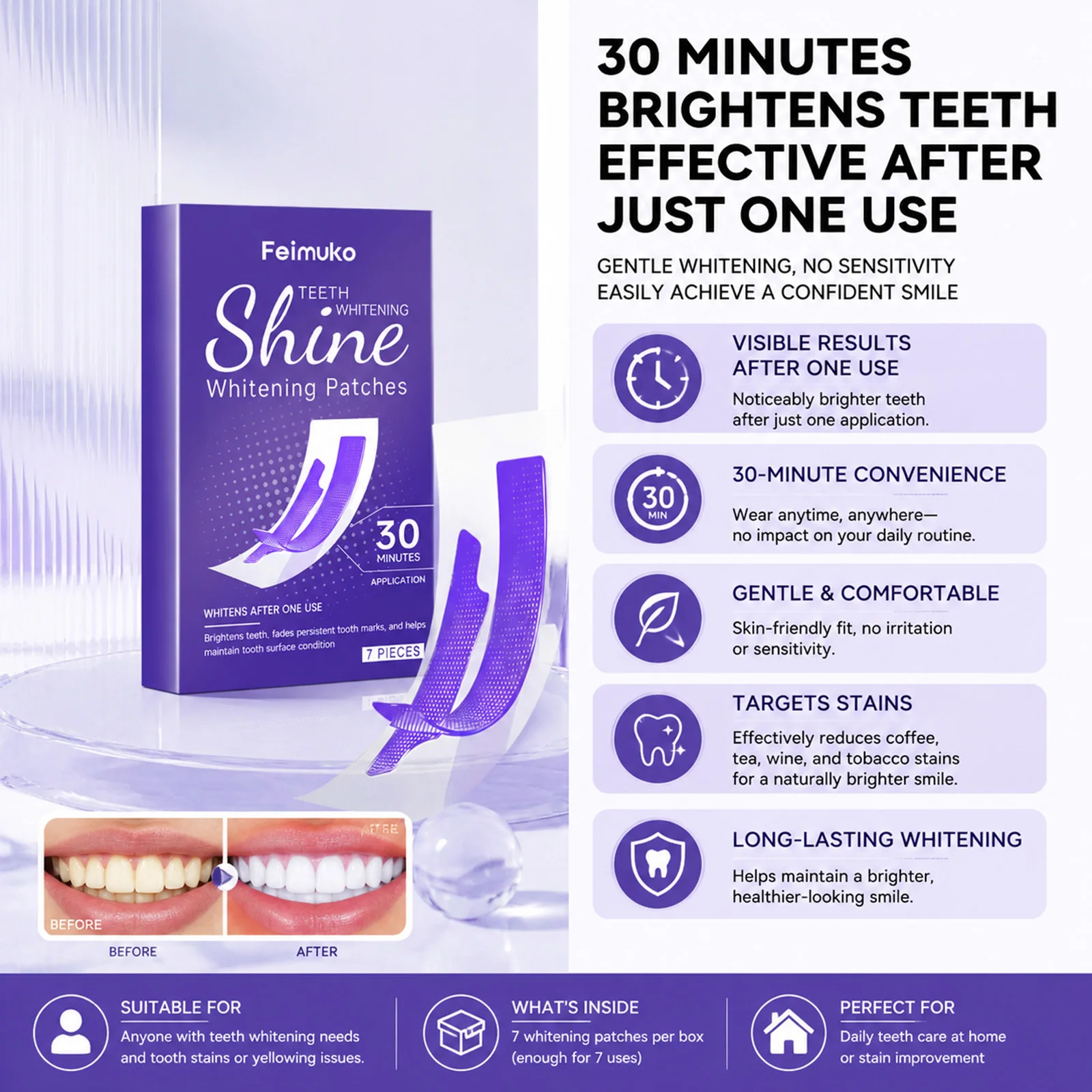 Strisce Sbiancanti per Denti i - Teeth Whitening Strips recensione e prezzo