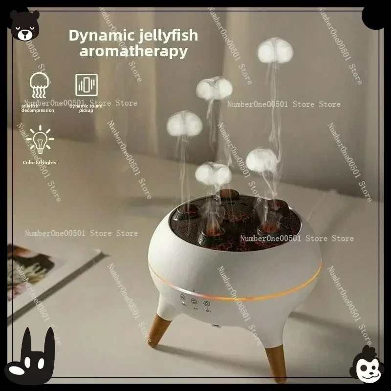 

Anti Gravity Jellyfish Aromatherapy Humidifier with Colorful LED Mood Light Floating Levitation Decor