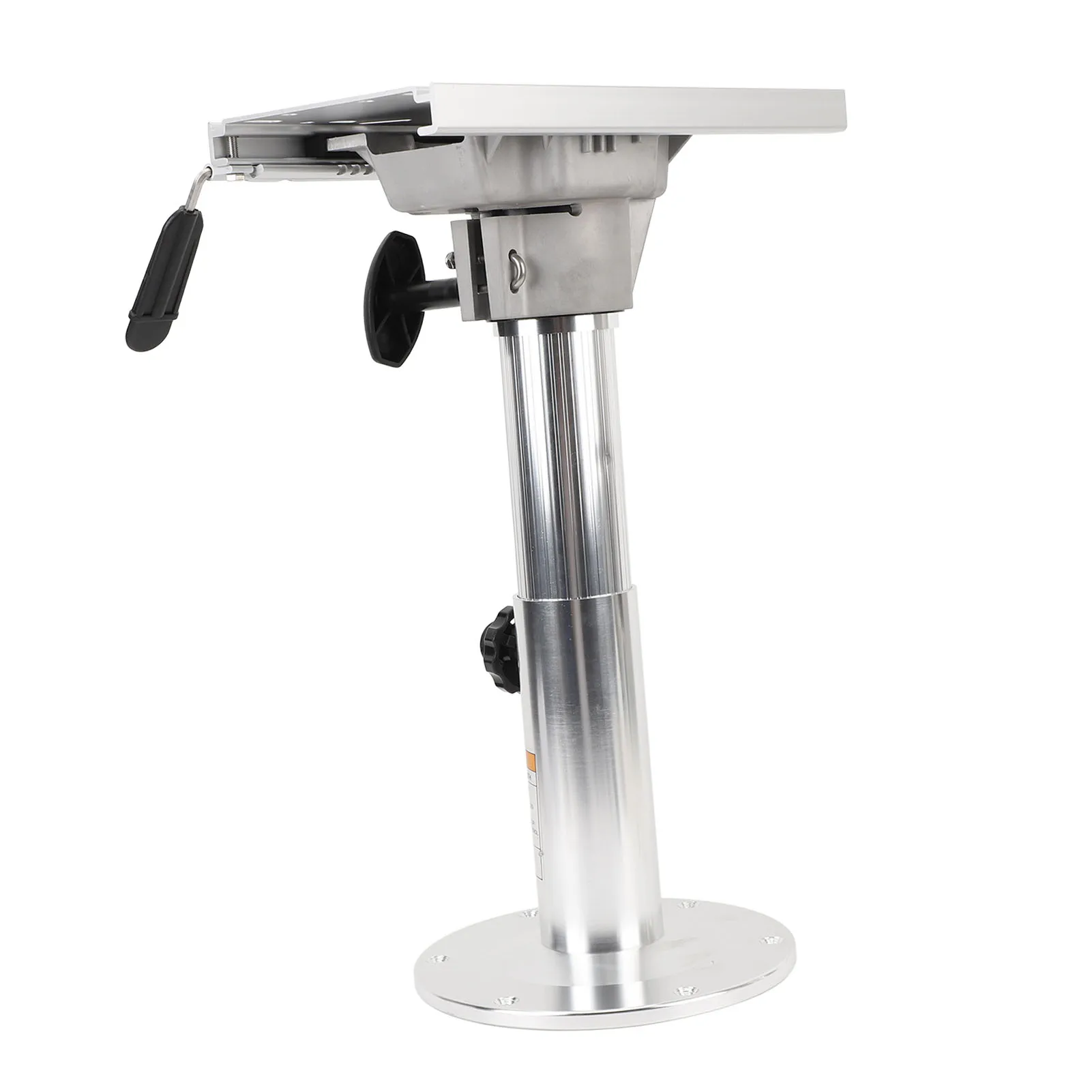 보트 시트 받침대 알루미늄 합금 - 360 °   회전식, 330-480mm 높이 조절 가능 및 탈착식, RV/요트/해양용 내구성 있는 해양용