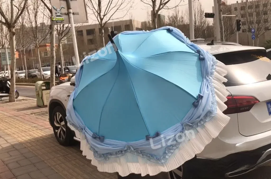 Anime Violet Evergarden Cosplay Umbrella Blue Violet Evergarden Anime Cosplay Violet Evergarden Cosplay Prop Accessories