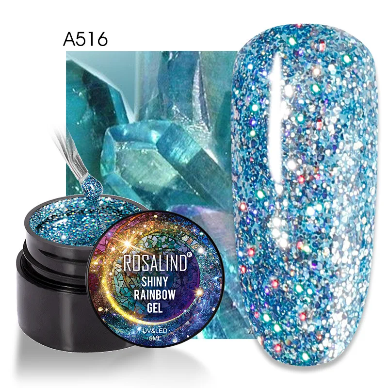 5ml gel unha polonês glitter pintura vernizes híbridos brilhante base superior casaco para unhas conjunto semi permanente para manicure arte do prego