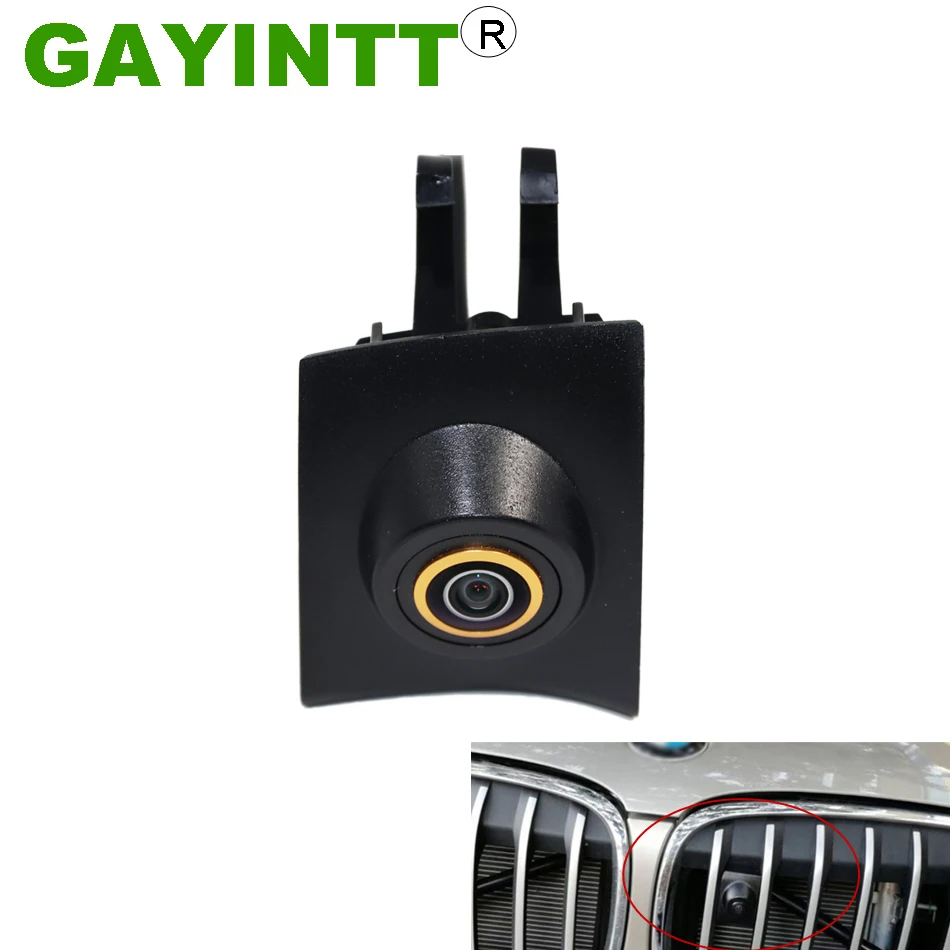 

GAYINTT 170° 720P Night Vision Car Front View Camera For BMW X1 E84 2013 2014 Logo Mark Fisheye Lens HD Camera