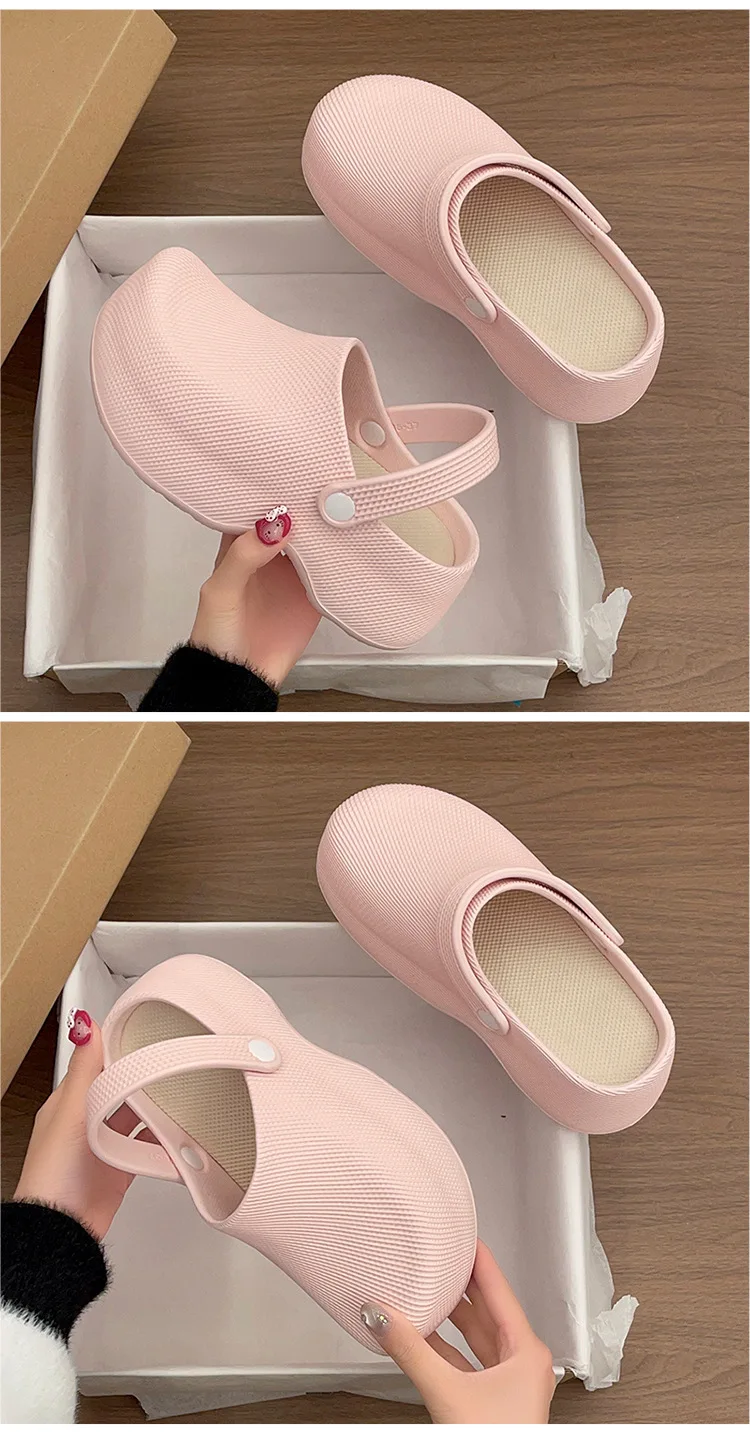 2026 Sommer Damen Clogs – Verstellbare Knöchelriemen-Slipper, wasserfeste Schuhe für Damen, orthopädische Komfort-Gehsandalen – Detail 19