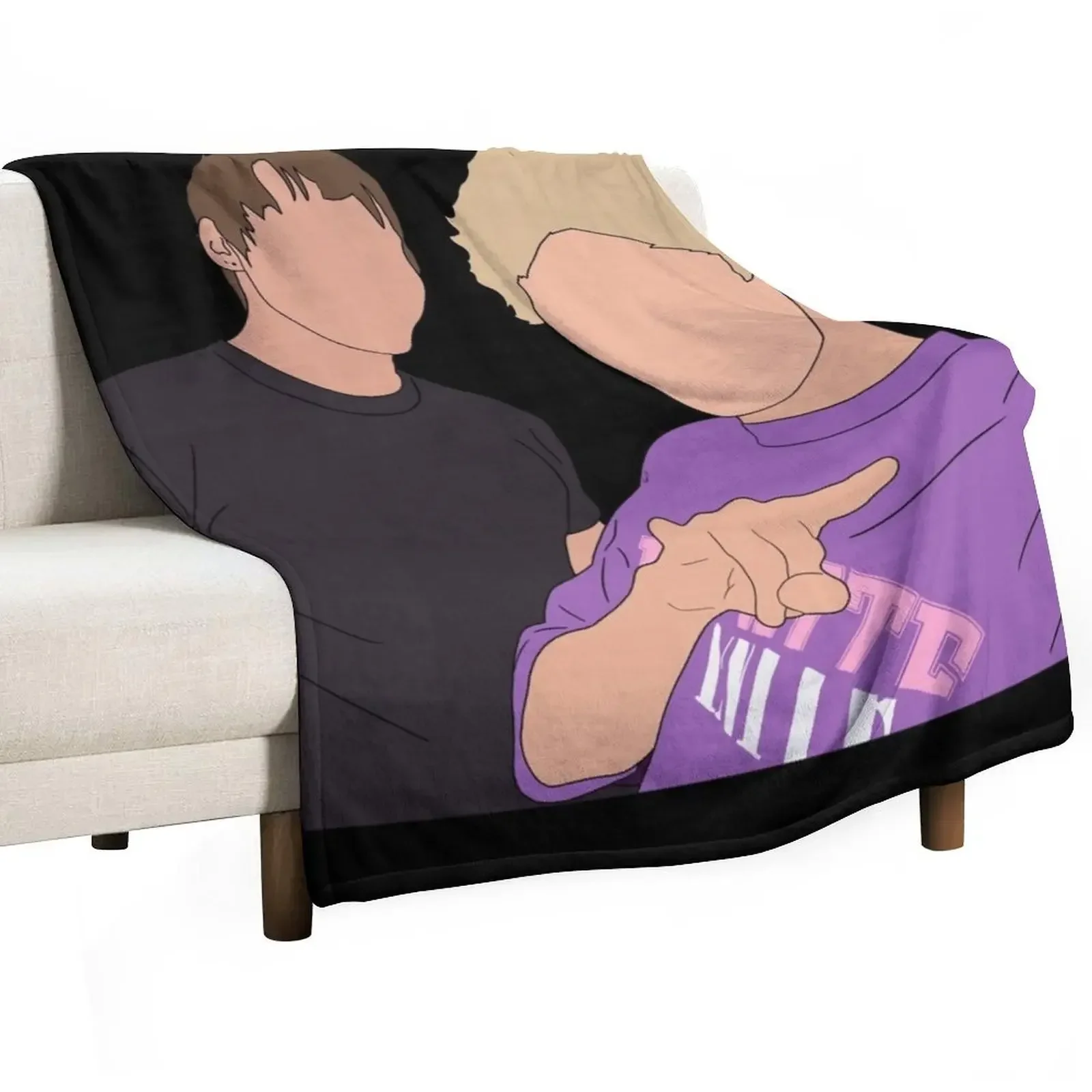 Sam & Colby 1 Throw Blanket Camping Loose Blankets