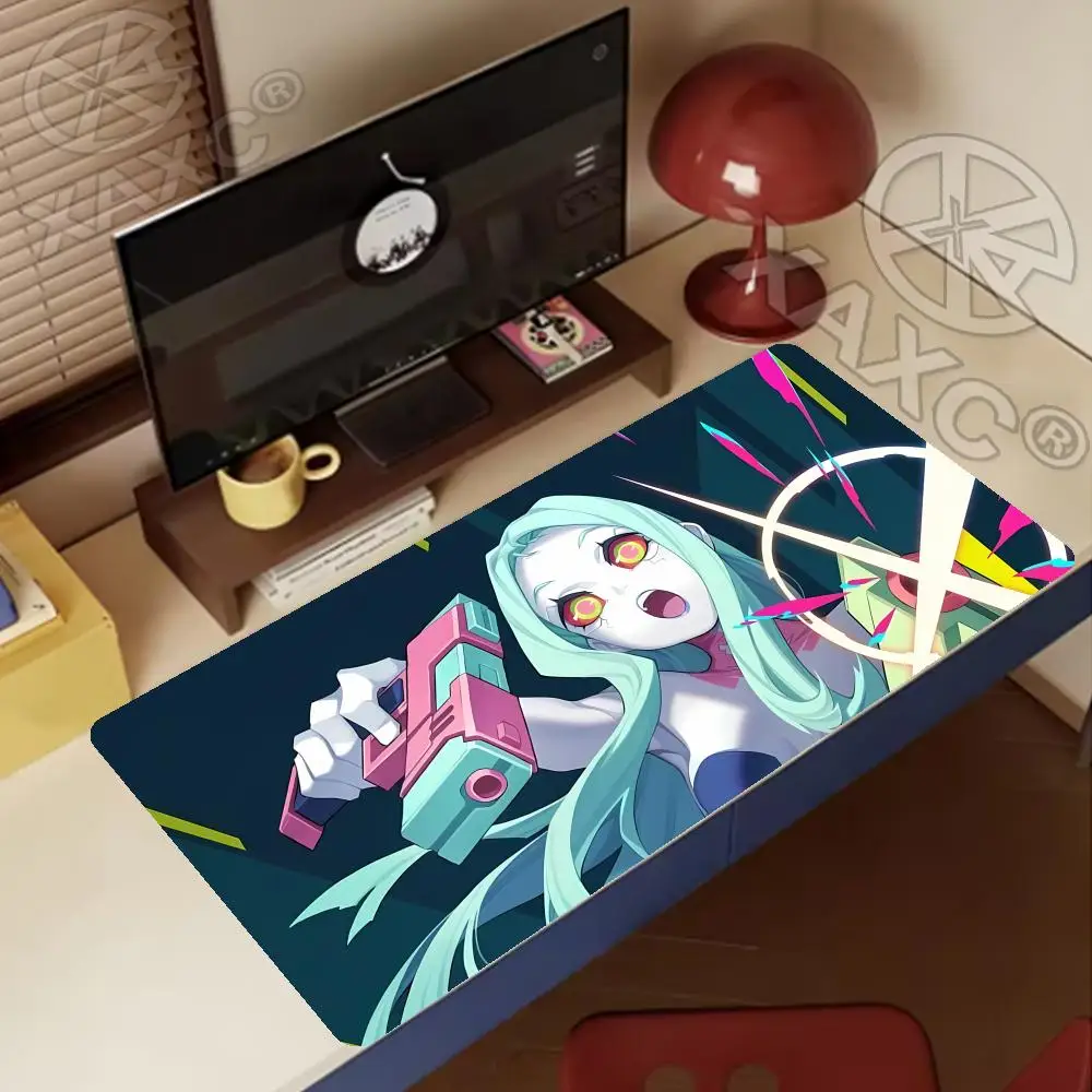 

Kawaii Anime Mouse Pad PC Gamer Cabinet Keyboard Rug C-cyberpunkS Extended Desk Mat Laptop Gaming R-rebecca Sexy Girl XAXC