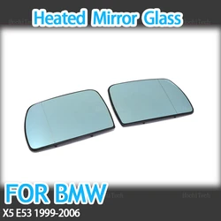 Left Right Wing Mirror Glass Heated Driver Passenger Side For BMW X5 E53 1999 2000 2001 2002 2003 2004 2005 2006 car Accessories