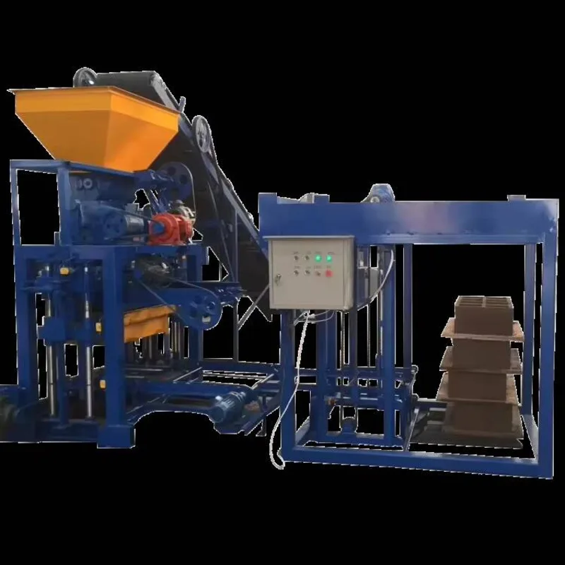 

Qt4-35 Small Block Machine Brick Making Machinery With Strong Vibration Motor For Sale