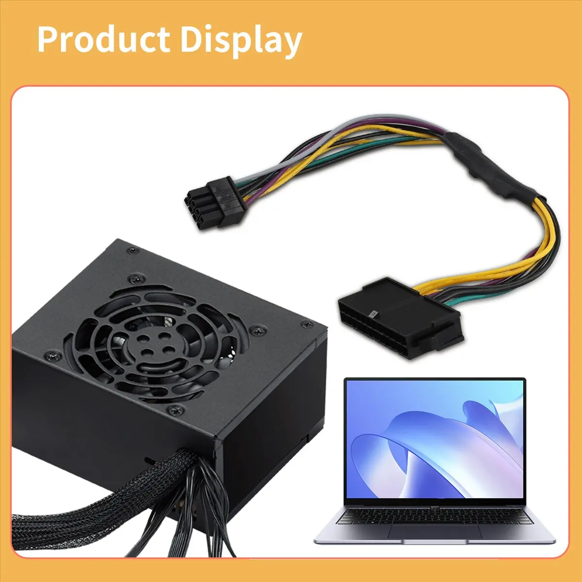 A46U 24 Pin to 8 Pin ATX PSU Power Adapter Cable Compatible for DELL Optiplex 3020 7020 9020 Precision T1700 12-Inch(30cm)