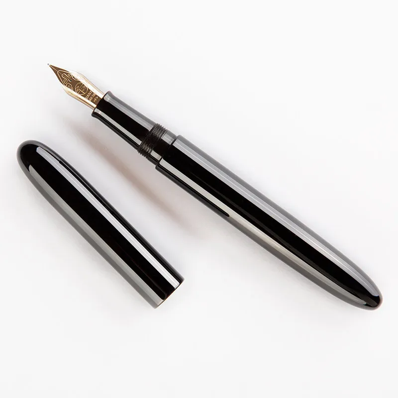 2026 New Handmade Black Red Lacquer Fountain Pens BALAOYE 14K Nib 0.5 F Calligraphy Pen Business Office Supplies Popular Gift