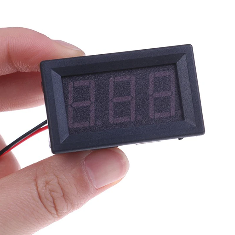 1Pc Digital Voltmeter DC5V-120V Digital Voltmeter Voltage Panel Meter Red/Blue/Green For Electromobile Motorcycle Car