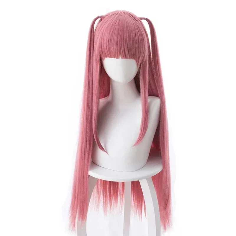 The Quintessential Quintuplets Nakano Nino Cosplay peluca larga y recta con horquillas pelucas de pelo + gorro de peluca