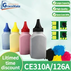 CE310 CE310A -313A 126A Chip di ripristino della cartuccia di Toner compatibile per HP toner CP1025 CP1025NW MFP M175A M275 M275NW polvere per stampante