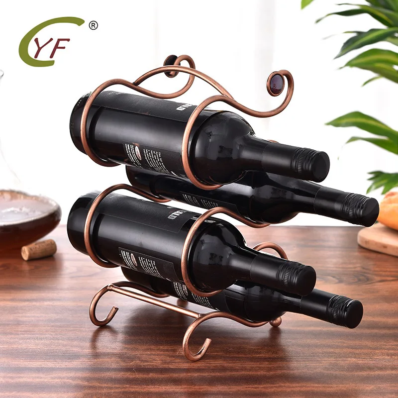Creative Red Wine rack American metal multi-bottle Wine bottle Rack Light luxury Wine Rack Household gift