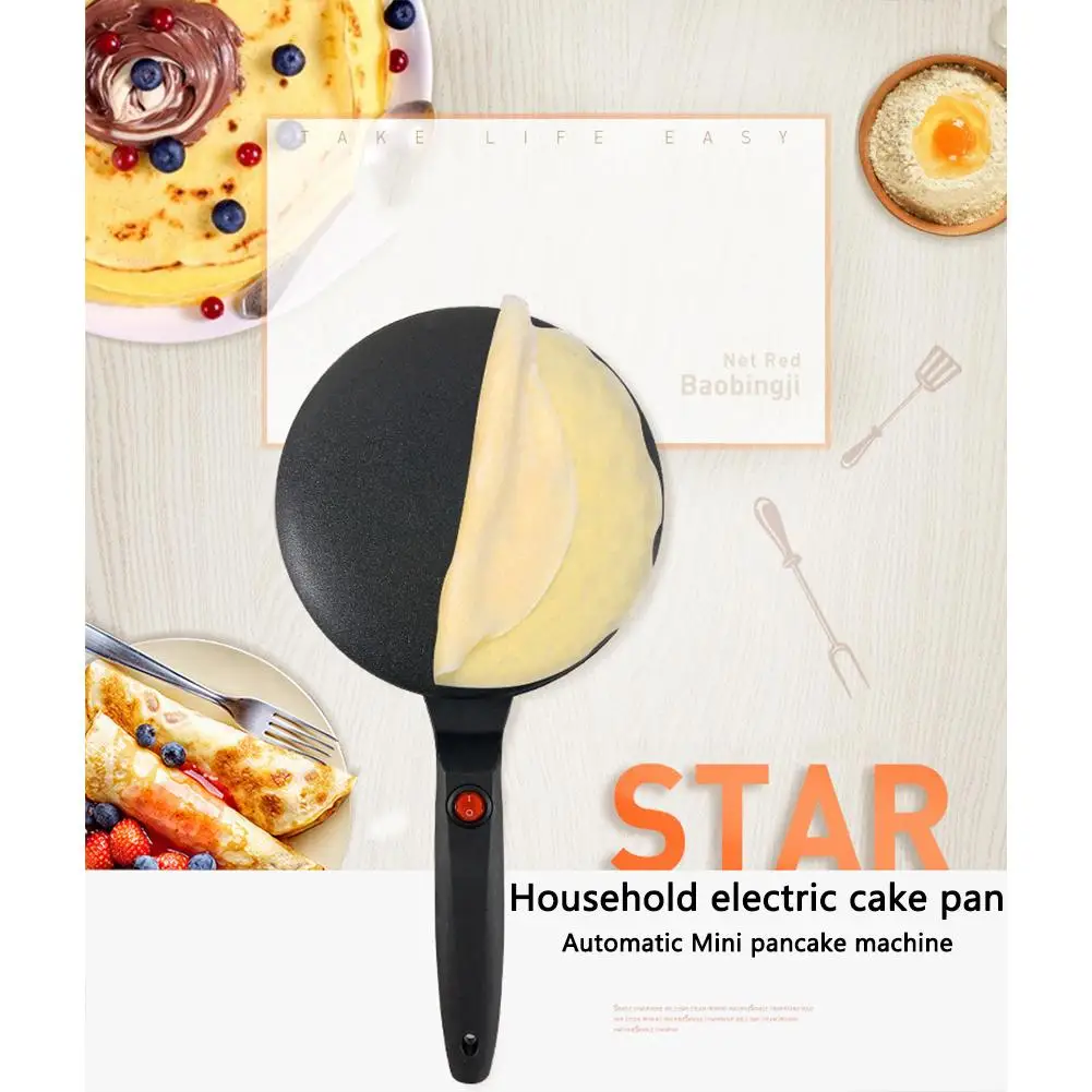 Mini Pancake Machine With Non-slip Anti-scalding Handle Non-stick Pizza Maker Kitchen Cooking Tools