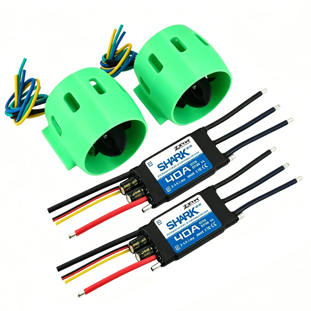 High Power 12V Underwater Thruster Hotrc DS650 Radio Transmitter & ZTW Shark G2 40A Brushless ESC
