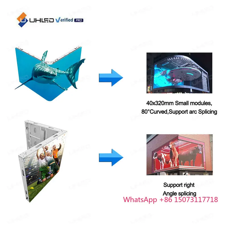 Layar LED Panel Iklan Luar Ruang Hemat Energi P6.67 Layar Billboard Besar Layar LED Luar Ruang Layar LED Luar Ruang