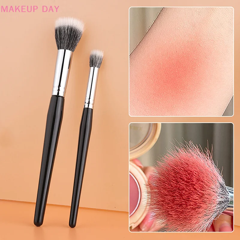 Brocha de maquillaje en polvo suelto, 1 piezas, resaltador de rubor multifunción, pincel de punteado en polvo facial parcial, herramientas de maquillaje de belleza