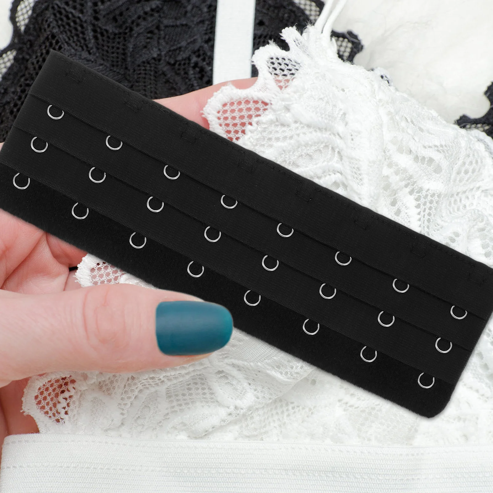 4pcs Extenders Stainless Steel Cotton Long Lasting Comfortable Fit For Various Bra Styles Bras Back Extender Bra Clip Extension