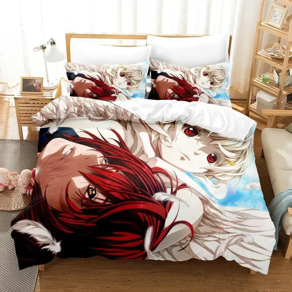 New Platinum End Bedding Set Single Twin Full Queen King Size Bed Set Adult Kid Bedroom Duvet cover Sets 3D Anime Bed Sheet Set