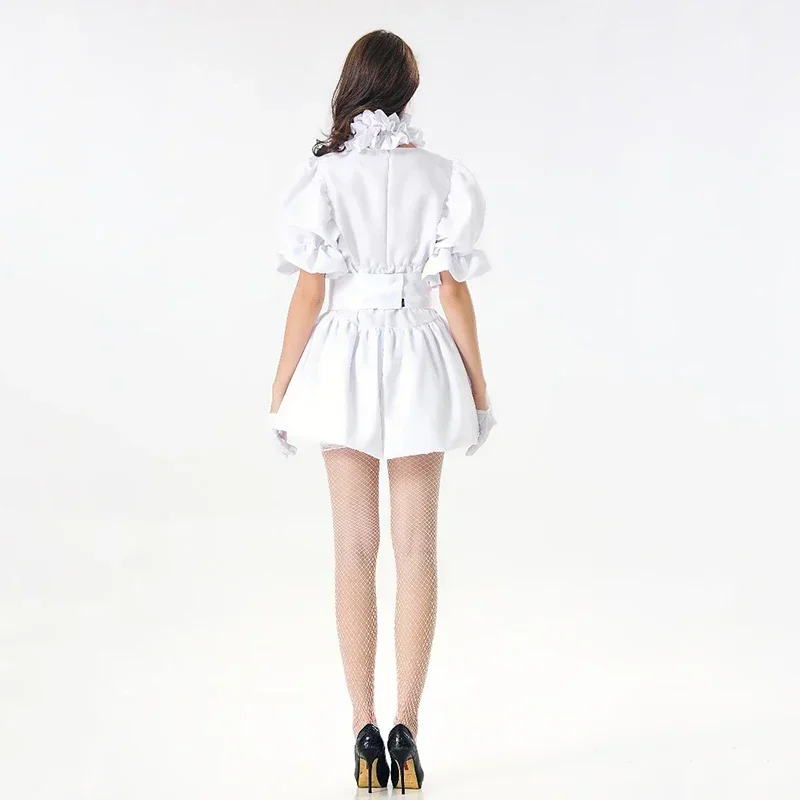 Disfraz de Pennywise para mujer, vestido de payaso de Terror de Stephen King's It para adultos, traje de Cosplay para fiesta elegante de Halloween