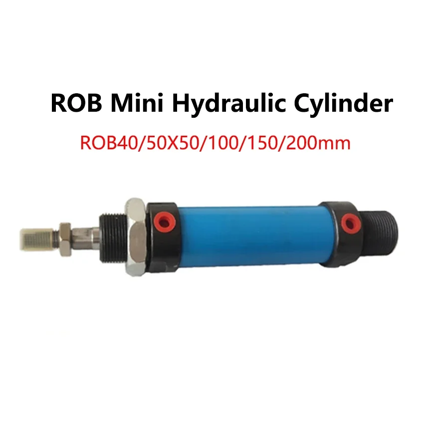 ROB40 ROB50 Hydraulic Cylinder Bore 40/50mm Stroke 50/100/150/200mm Hydraulic Pressure Cylinder ROB Mini Oil Cylinder 14MPa