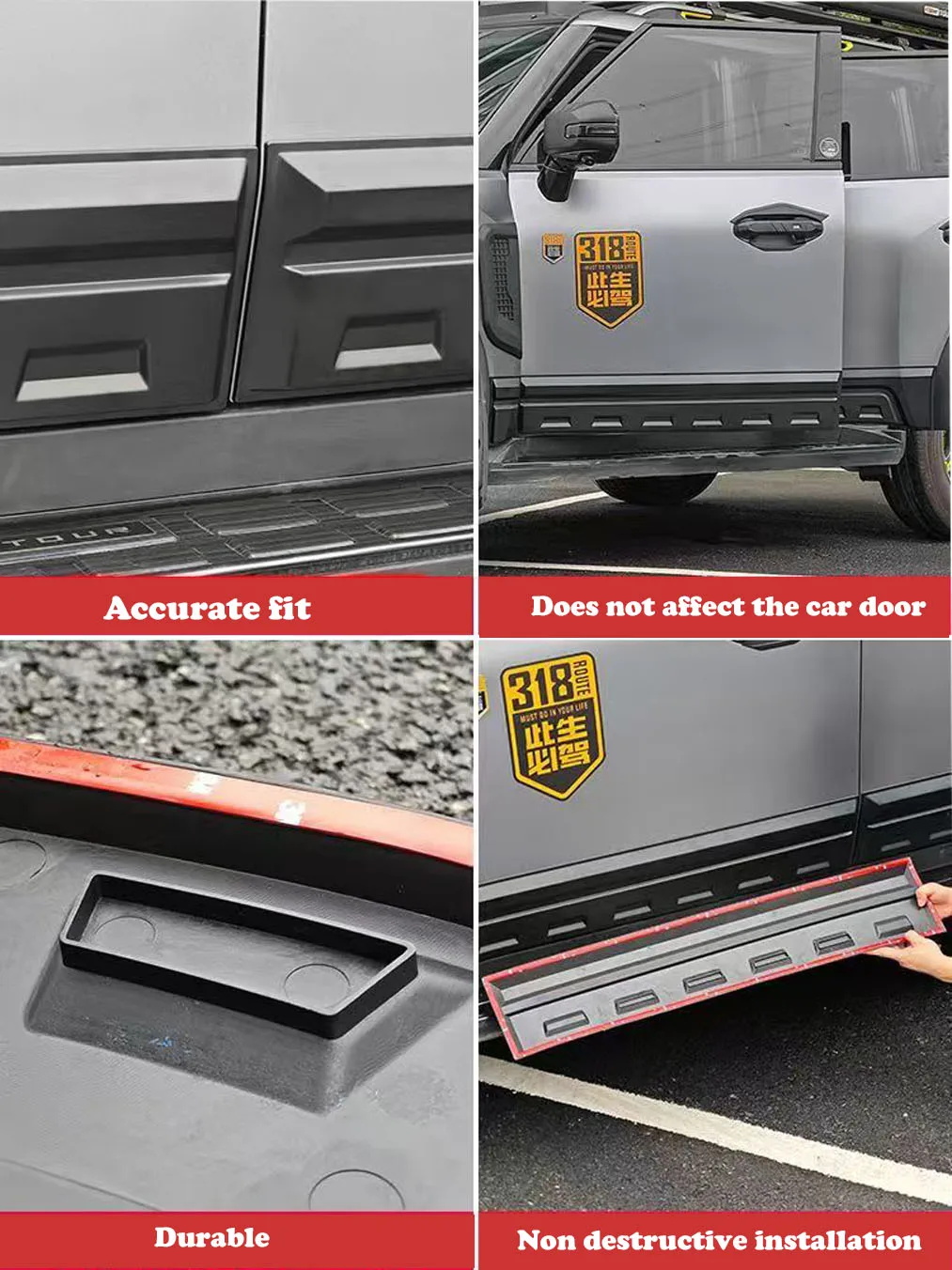 Car Door Edge Protection Stickers Anti Collision Strips Guards Buffer Trim For Jetour Jetour Traveller T2  2023 2024