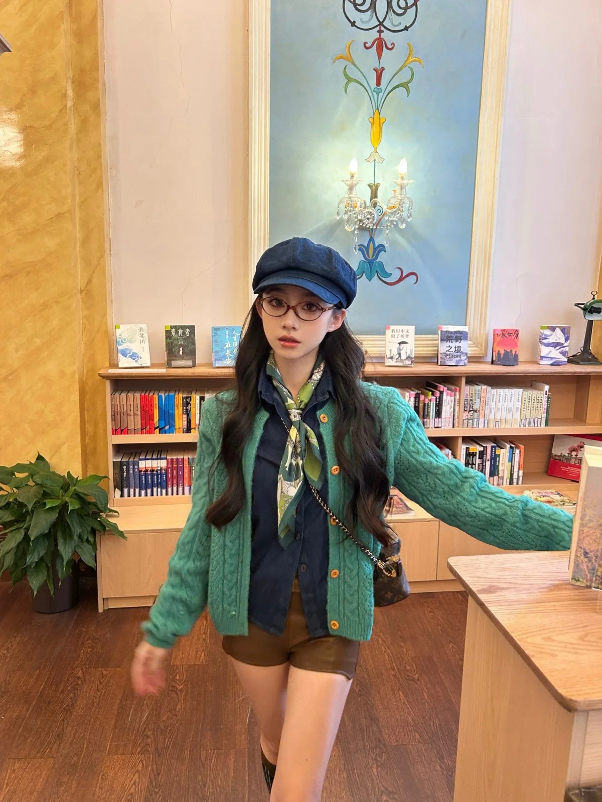 

SIMONA25 Осенний новый свободный вязаный кардиган Stone een, женский ранний осенний корейский универсальный винтажный свитер