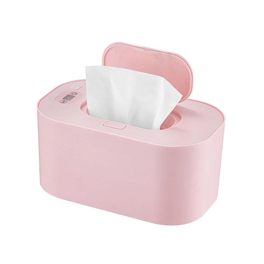 New Baby Wipe Warmer Heater Wet Towel Dispenser Napkin Heating Box Home/Car Use Mini Wipe Warmer Case Wipes Pink