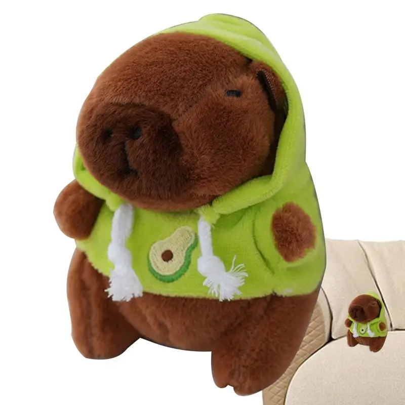 Capivara animal de pelúcia chaveiro de pelúcia animal chaveiro brinquedos brinquedo animal bonecas de pelúcia mochila acessório capivara pingente para meninas