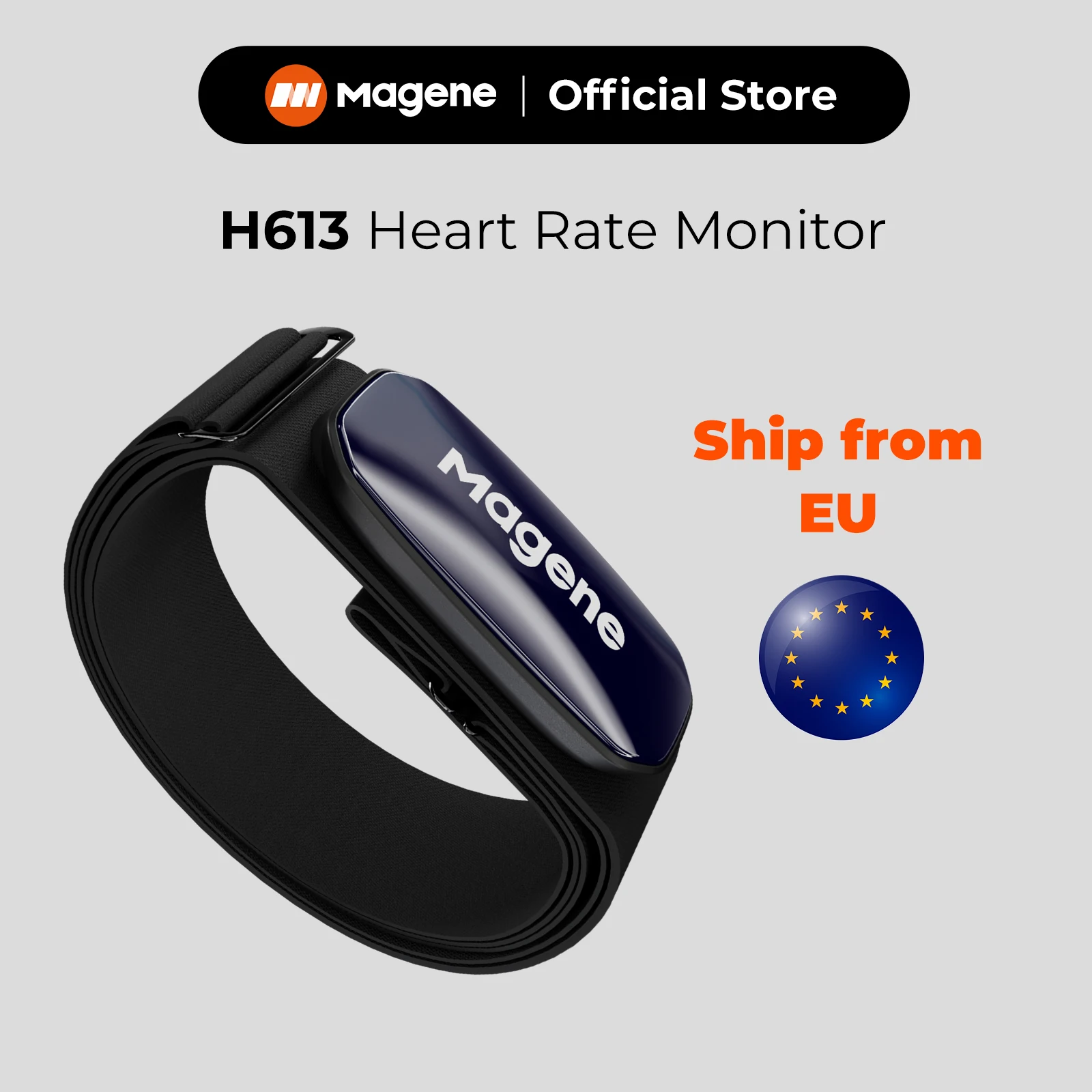 Magene H613 Heart Rate Sensor Split Chest Strap Bluetooth Rechargeable Heart Rate Monitor Health App Compatible Zwift