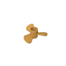 Eske Kouri GDS-90185 Hélice 3 Hoja 3 Diámetro con Eje Cruz compatible con lego 6041 Bloques de Construcción Técnicos