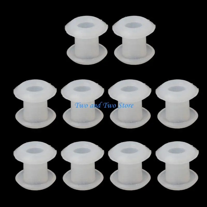 

HX6F 10x/Set Clear Silicone Rubber Stoppers Ring Bead Charms Bracelets for DIY Crafts