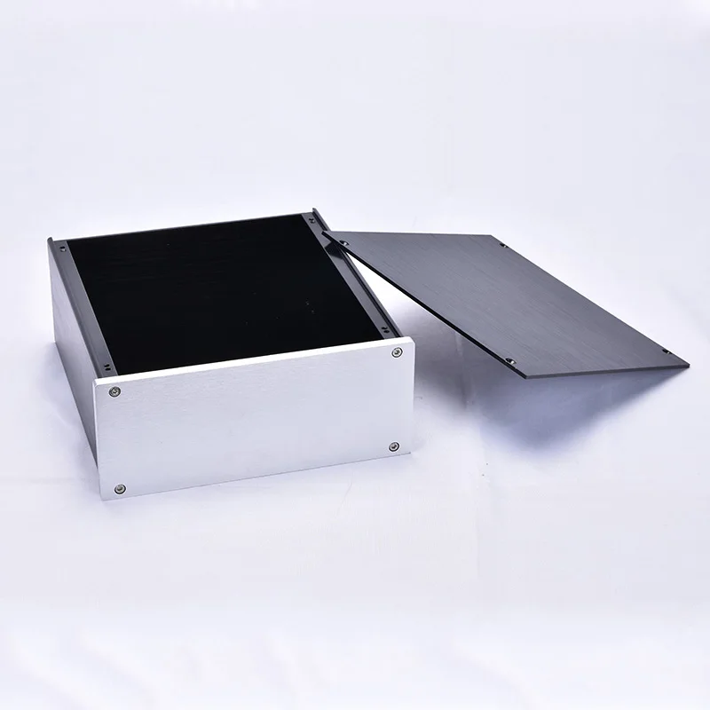 Chasis de amplificador de potencia de 219,5x90x228mm, todo aluminio, se puede utilizar para preamplificador, carcasa de amplificador de audio Diy