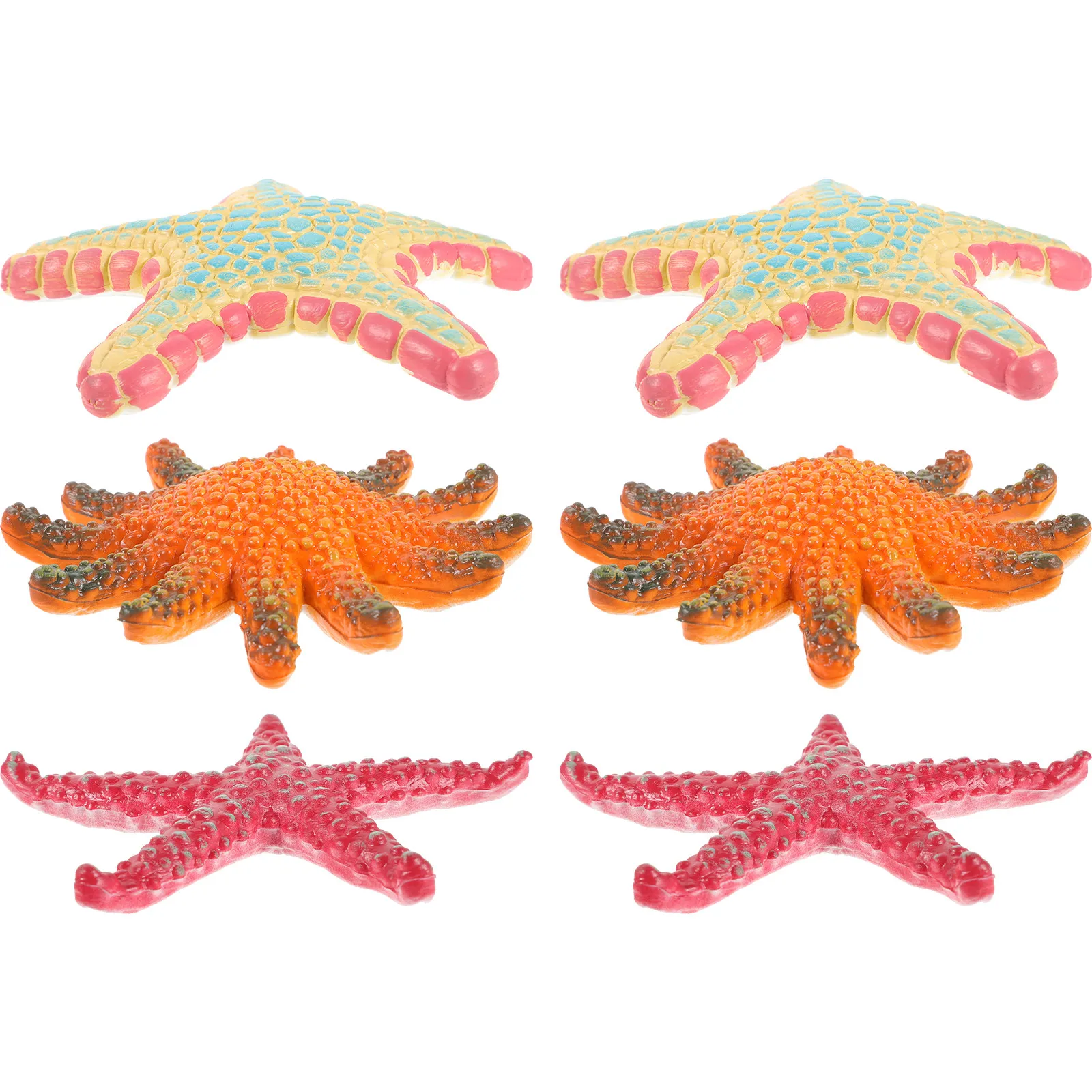 

6Pcs Sea Animal Simulation Statues Realistic Desktop Decorations Educational Underwater