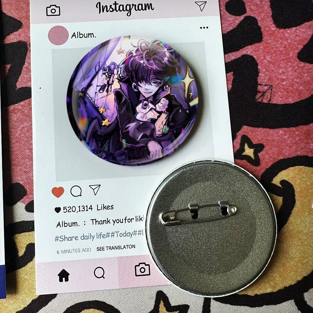 Black S-Sapphire C-CookieS  Laser Badge Applicable For Backpack Clothes Hats Decor Creative Accessories