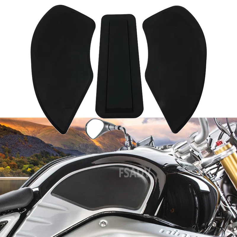 Motorcycle Sticker Rubber Tank Pad Side Anti Slip Traction Protection Decals Fit For BMW R NINE T RNINET R9T 2014-2023 2021 2022