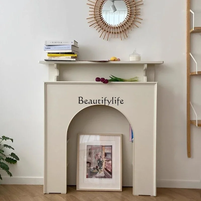 

LJYSimple, fashionable and artistic home small apartment fireplace cabinet wall decorative cabinet