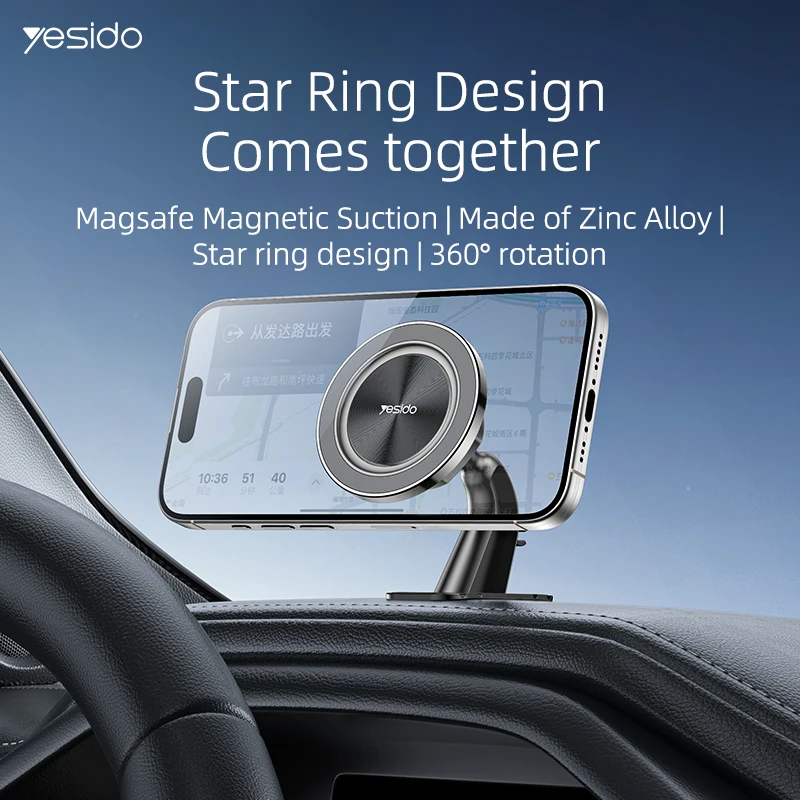 

Car Phone Holder Strong Magnet Magnetic Phone Holder for Car Hands Free iPhone MagSafe Car Phone Holder Mount