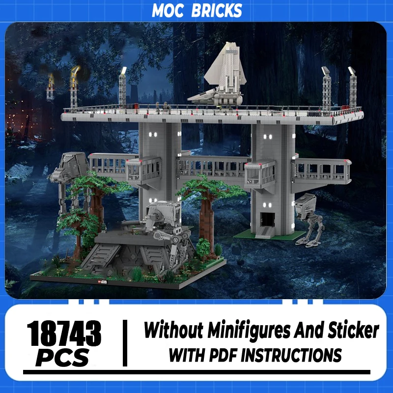 

Строительные блоки Moc, боевая империя, бункер посадки, модель платформы, технология, кирпичи, сделай сам, сборная игрушка, подарки для заключения