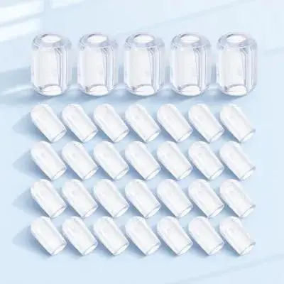 80 pezzi di protezioni per griglie piedini di ricambio in PVC trasparente per lavello da cucina cestello di scarico accessori per lavello piccoli piedini in plastica
