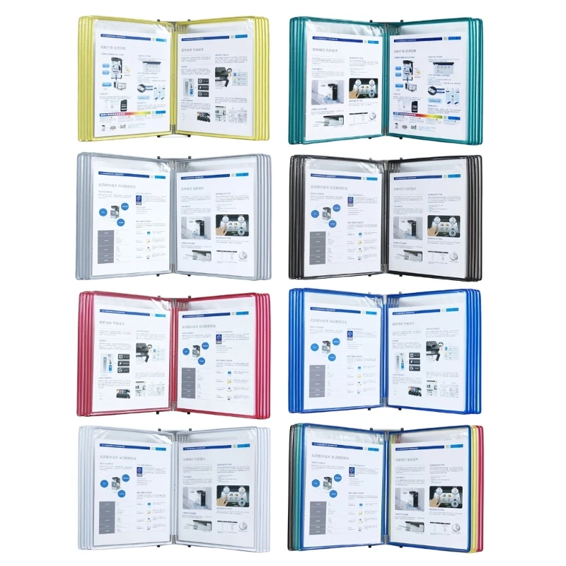 

10 Pocket Wall Mounted Reference System Organizers Wall Mounted Reference System Display Board for Warehouse Workshop