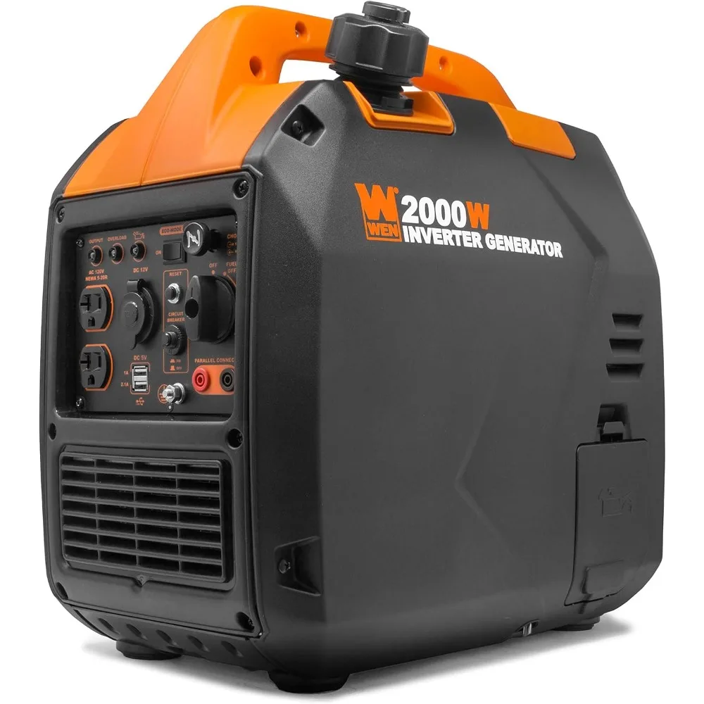 

Super Quiet 2000-Watt Portable Inverter Generator w/Fuel Shut Off, CARB Compliant, Ultra Lightweight, Black/Orange