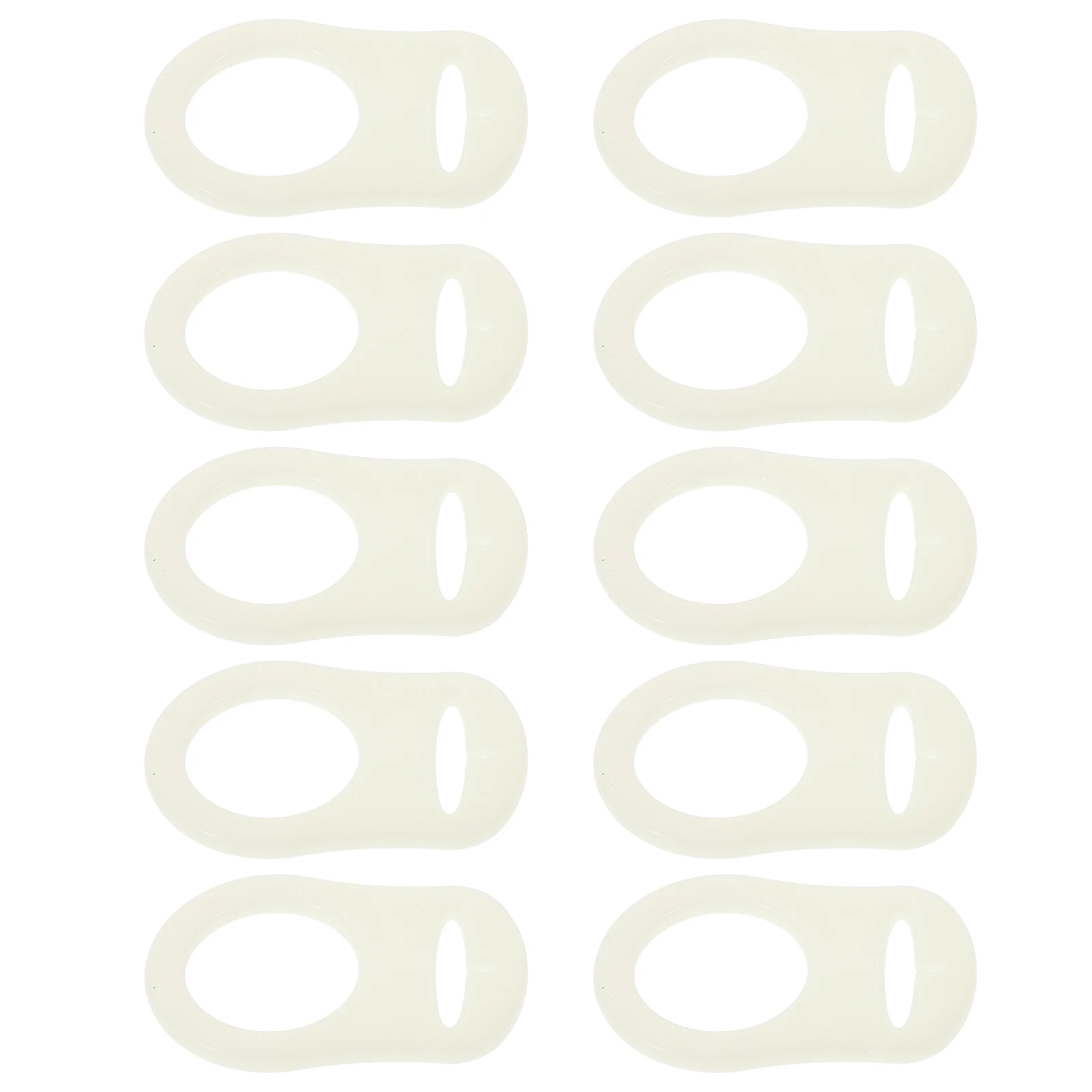 

10pcs Silicone Pacifier Holders Soft Rings Toddler Feeding Bottle Seals Teething Relief Safe Infant Adapter