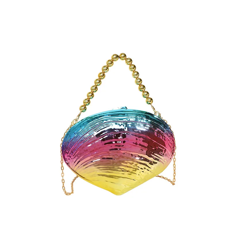 

New Shoulder Crossbody Bag Beautiful Acrylic Shell Bag Fashionable Party Bag Wedding Banquet Handbag Birthday Gift