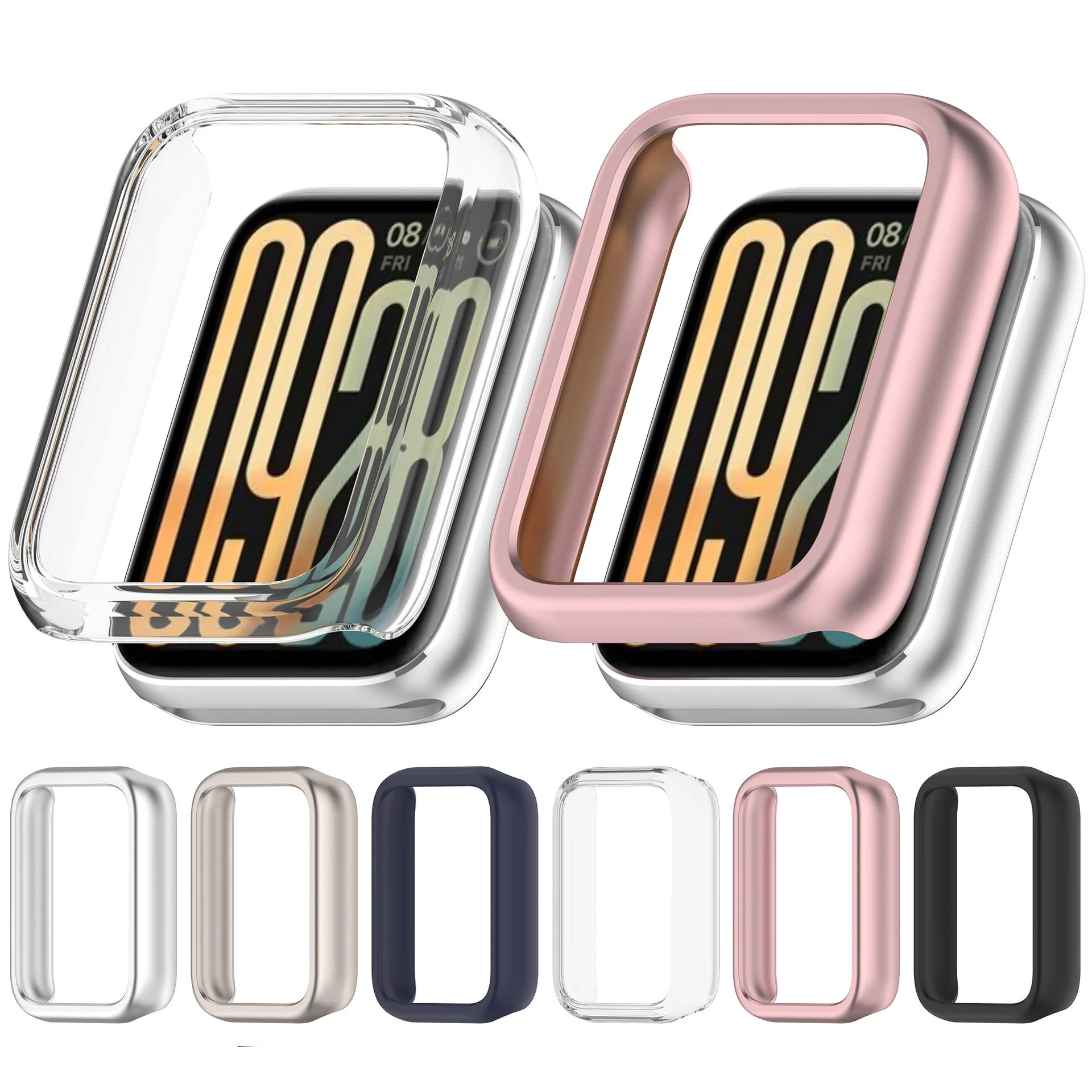 Suitable for Xiaomi Mi Band 9Pro Hollow Protective Case, Xiaomi 9Pro Watch Case, Mi Band9 Pro Half-Cover Case
