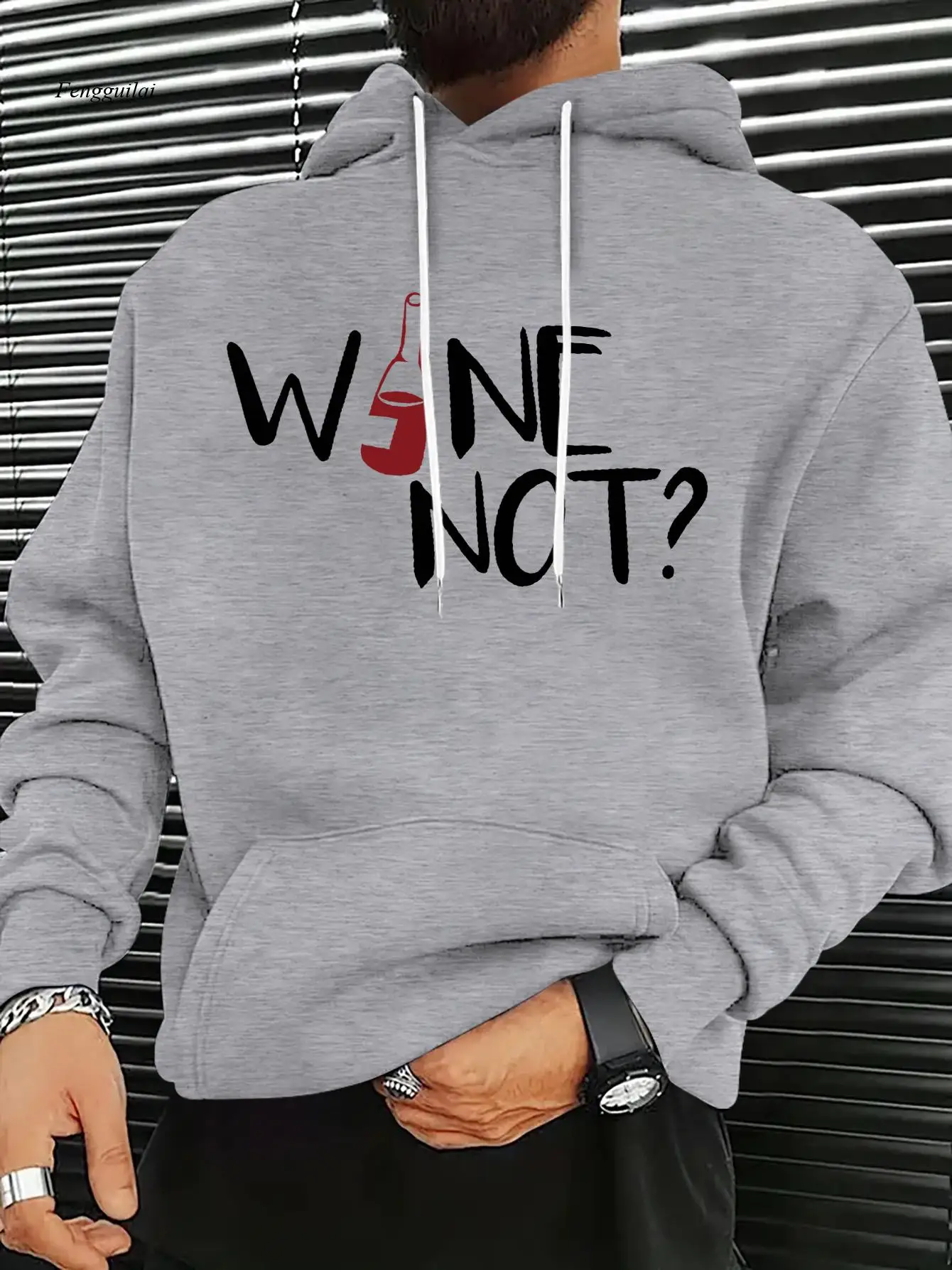 Casual Fashionable Versatile Commuter Street Trendy English Print Soft Comfortable Kangaroo Pocket Hoodie