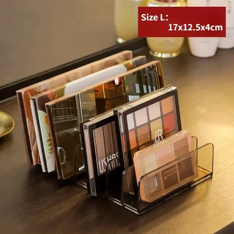 Eye Shadow Tray Storage Rack Transparent Powder Box Desktop Drawer Compartment Color Cosmetics Shelf